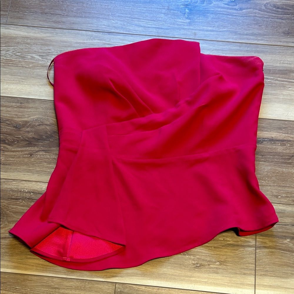 Elegant Hot Pink WHBM Strapless Top